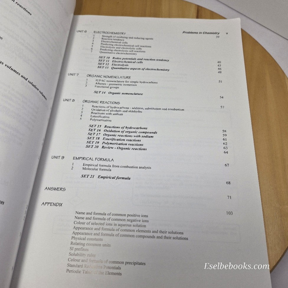 2 chemistry problems/solutions textbooks - paperbacks