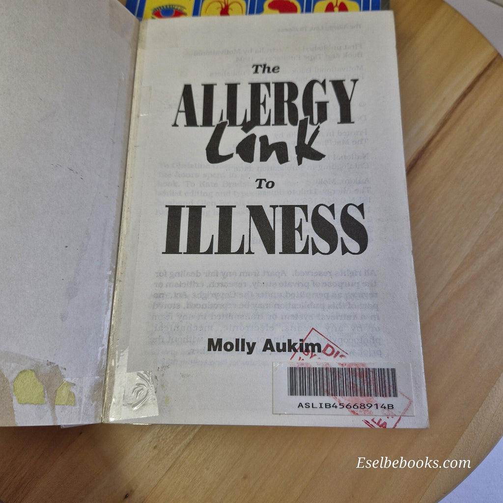 Health: 4 books about allergies and how to identify them - hardback/paperbacks