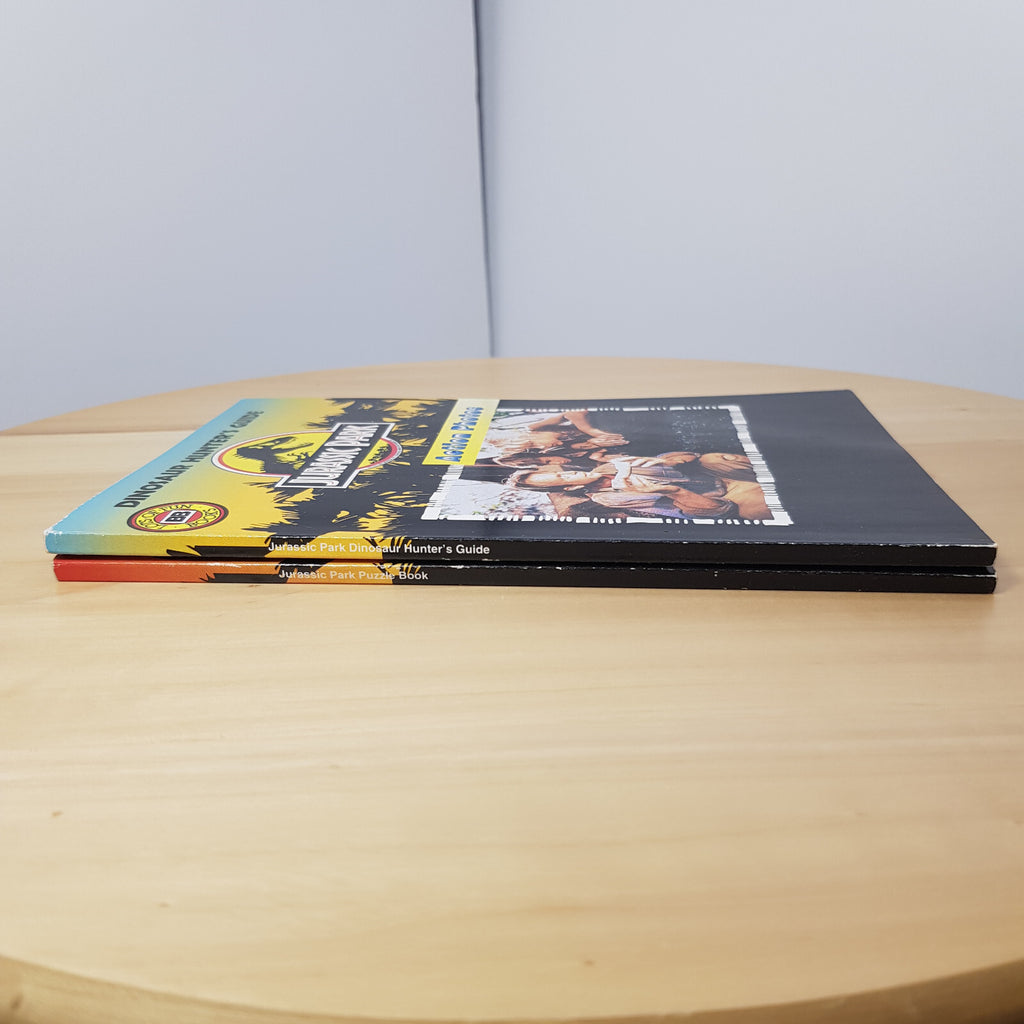 Official Jurassic Park Movie tie-in books: Dinosaur Hunter's Guide and Puzzle...