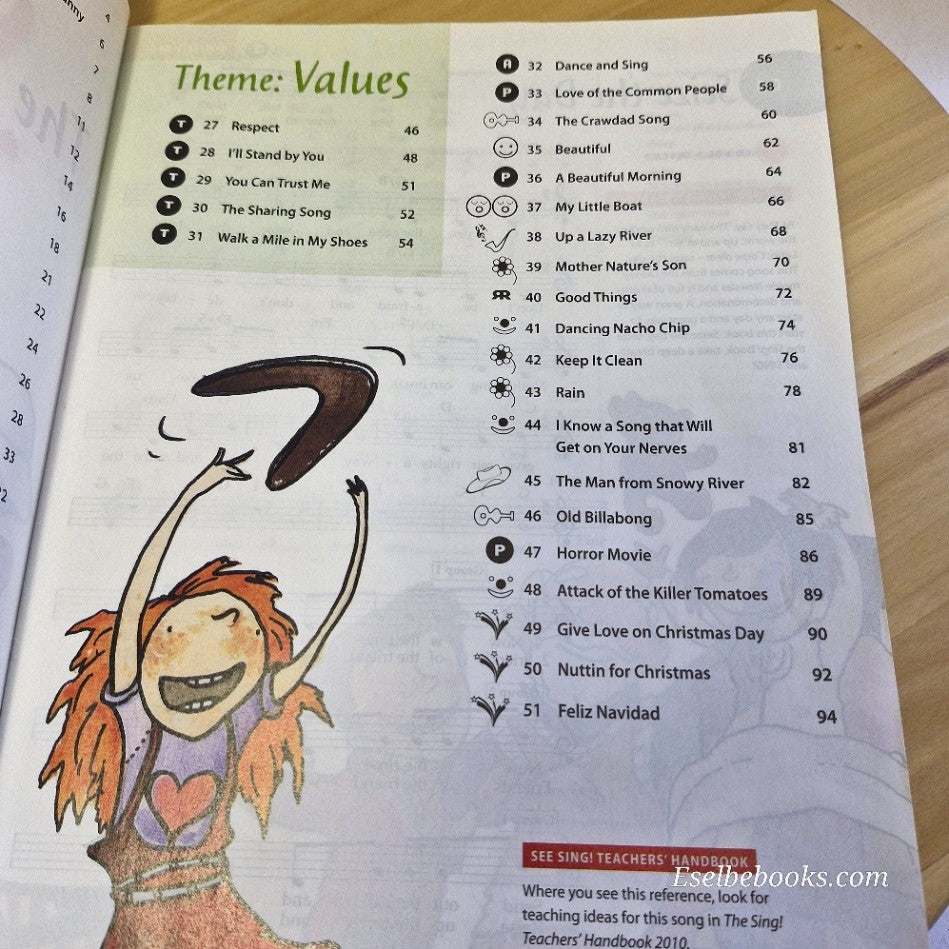 THE SING BOOK 2010 Let's Have Music ABC Sheet Song Book Primary School NO CD