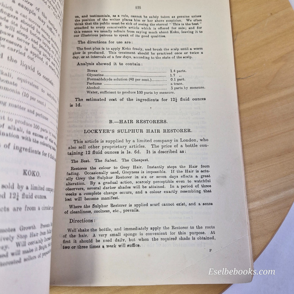 More Secret Remedies What They Cost & what They Contain By British Medical Assoc