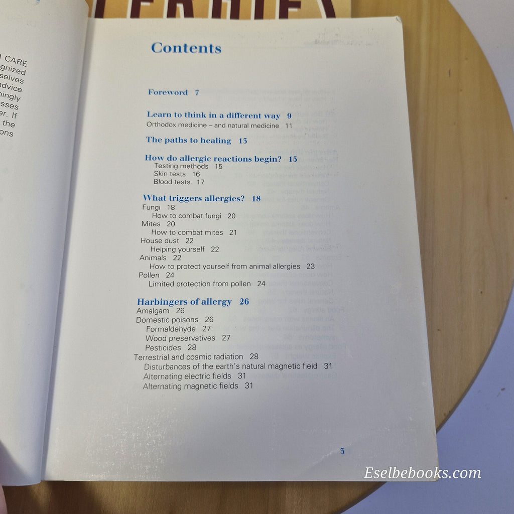 Health: 4 x  dealing with allergies books - paperbacks