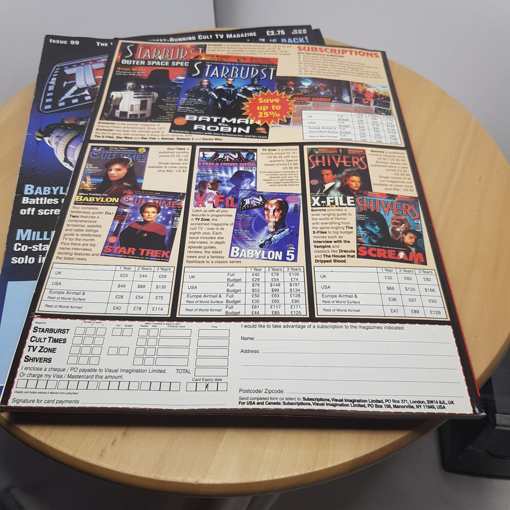 Bundle x 7 sci-fi fantasy magazines - various titles - paperbacks