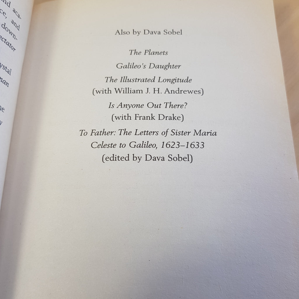 History: Longitude and Galileo's Daughter By Dava Sobel · 2011 - paperbacks
