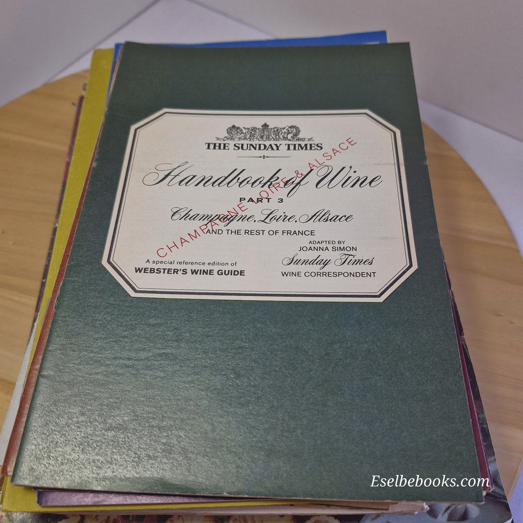 Vintage books/brochures about wine x 18 - paperbacks/hardbacks