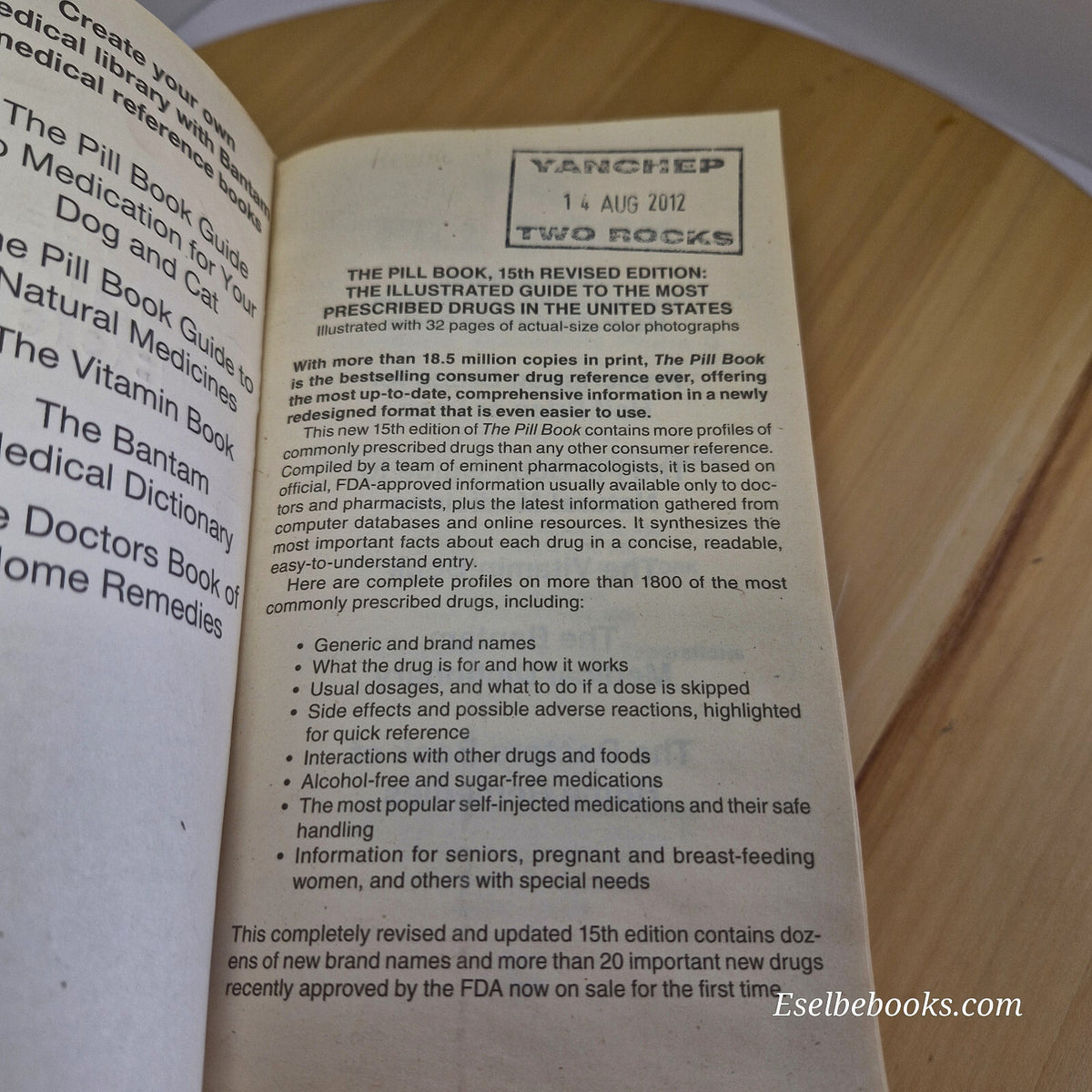 The Pill Book 15th Edition By Harold M. Silverman · 2012 - paperback