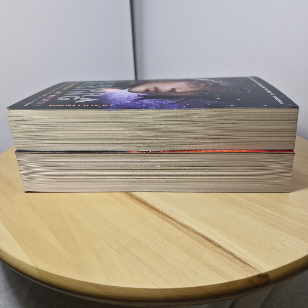 Sci-fi/fantasy: Aurora Cycle books 1 & 2 by Kaufman & Kristoff - large paperb...