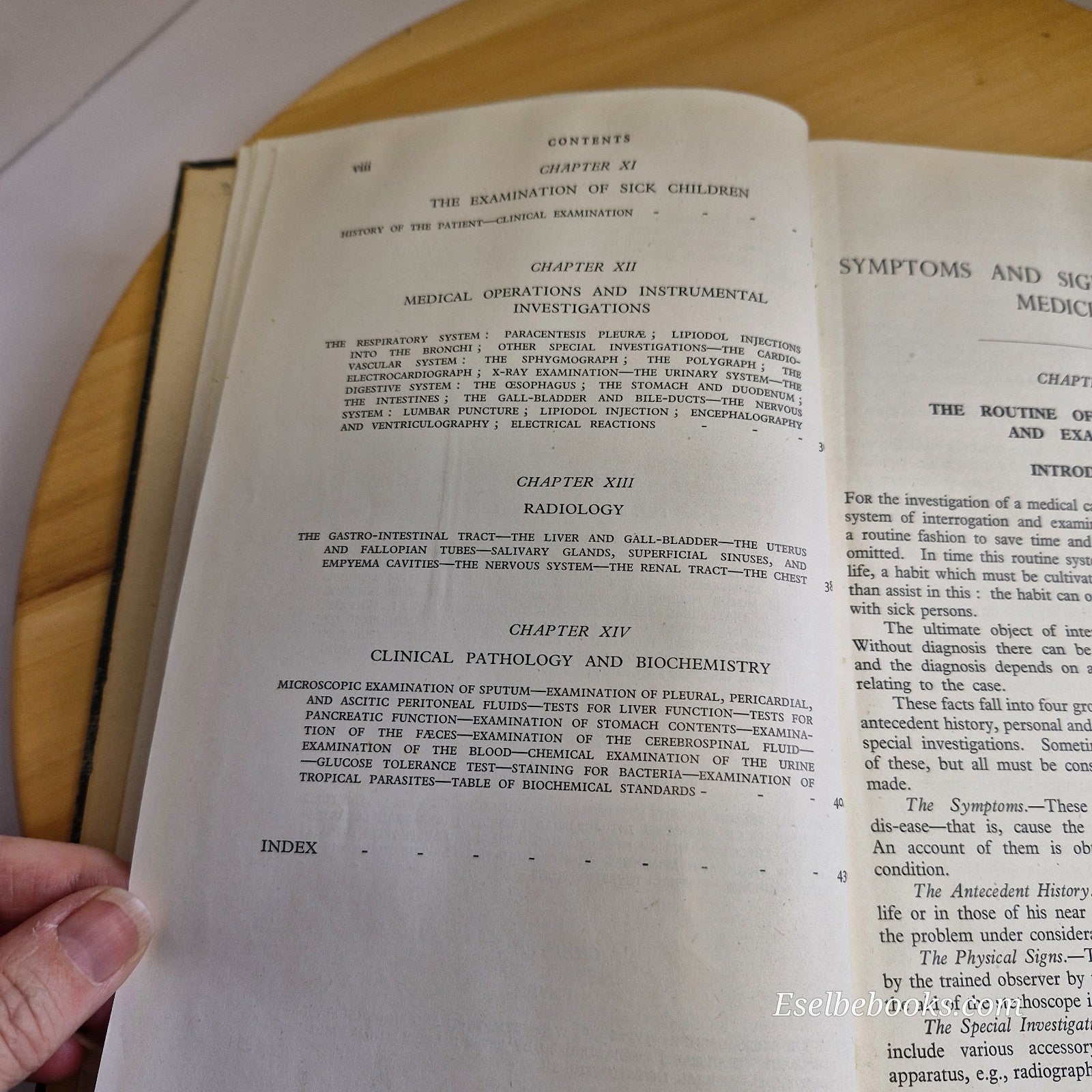 Symptoms and Signs in Clinical Medicine by E. Noble Chamberlain (1949 Hardcover)