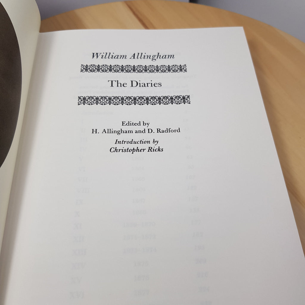 The Diaries ~ William Allingham ~ Folio Society slipcase hardcover edition 2007