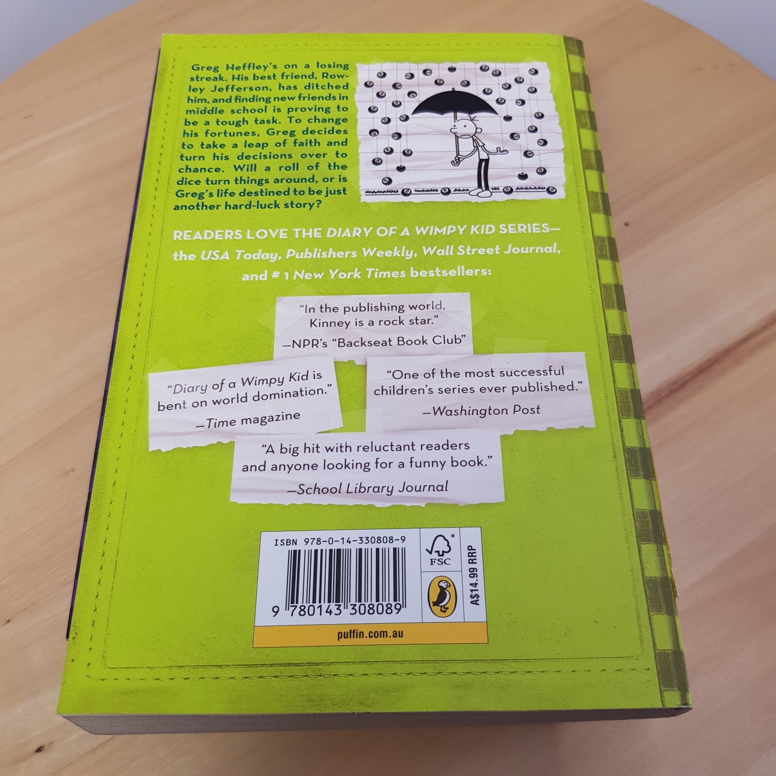 Diary of wimpy kid #4 #5 #8 (3 books) by Jeff Kinney - paperbacks