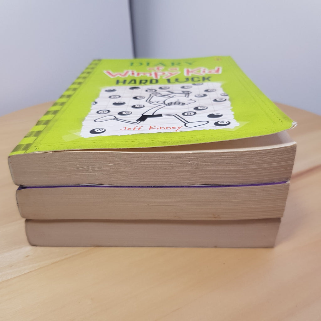 Diary of wimpy kid #4 #5 #8 (3 books) by Jeff Kinney - paperbacks