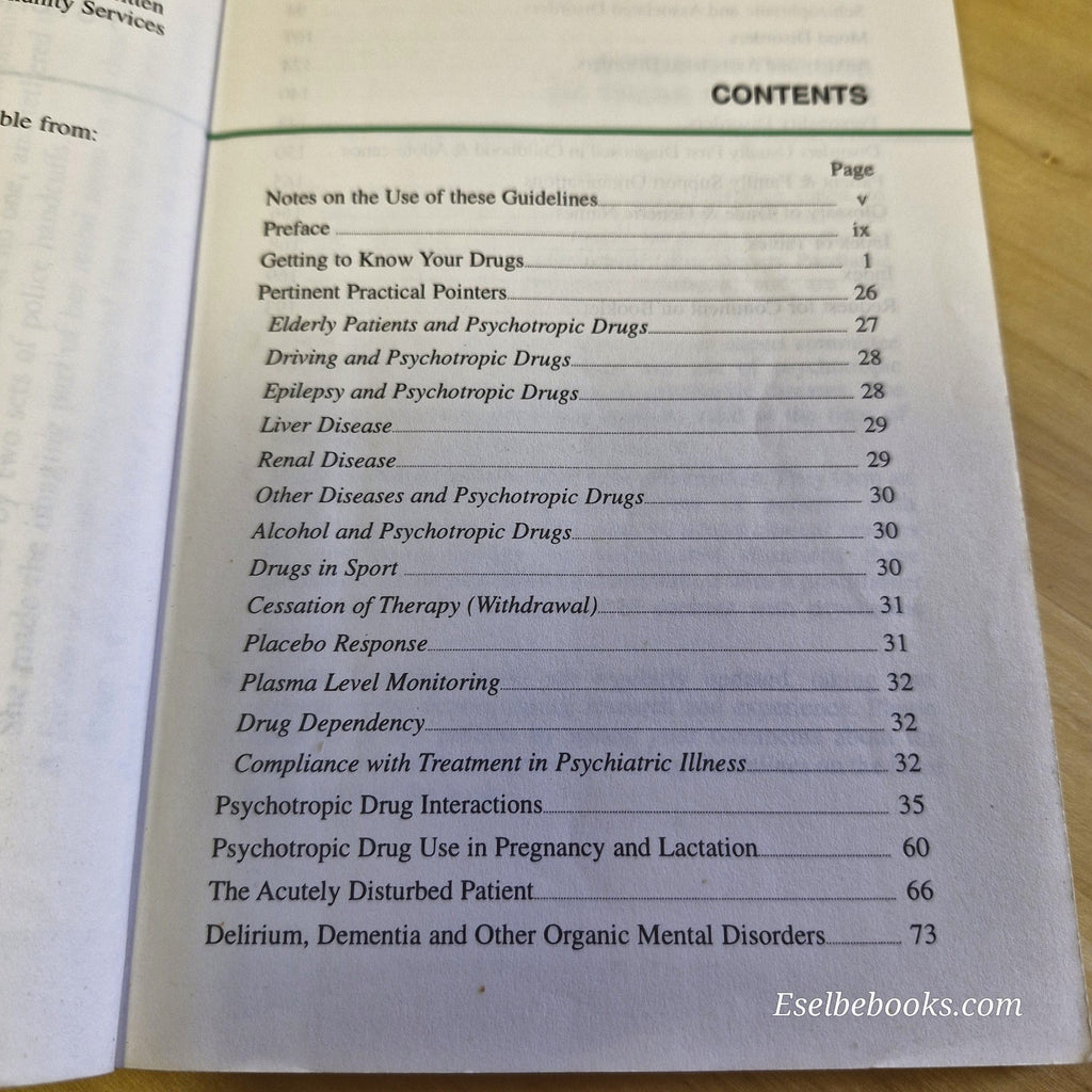 Therapeutic Guildelines Psychotropic Edition 3 1996/1997 - paperback