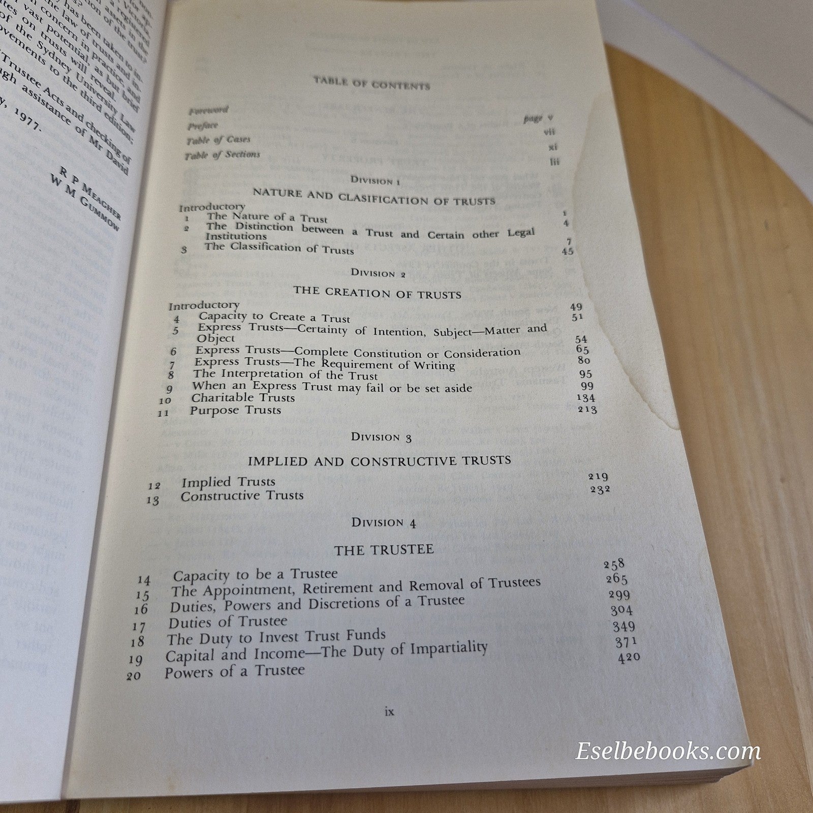 Jacobs' Law of Trusts in Australia By Kenneth Sydney Jacobs, Roderick Pitt Meagh