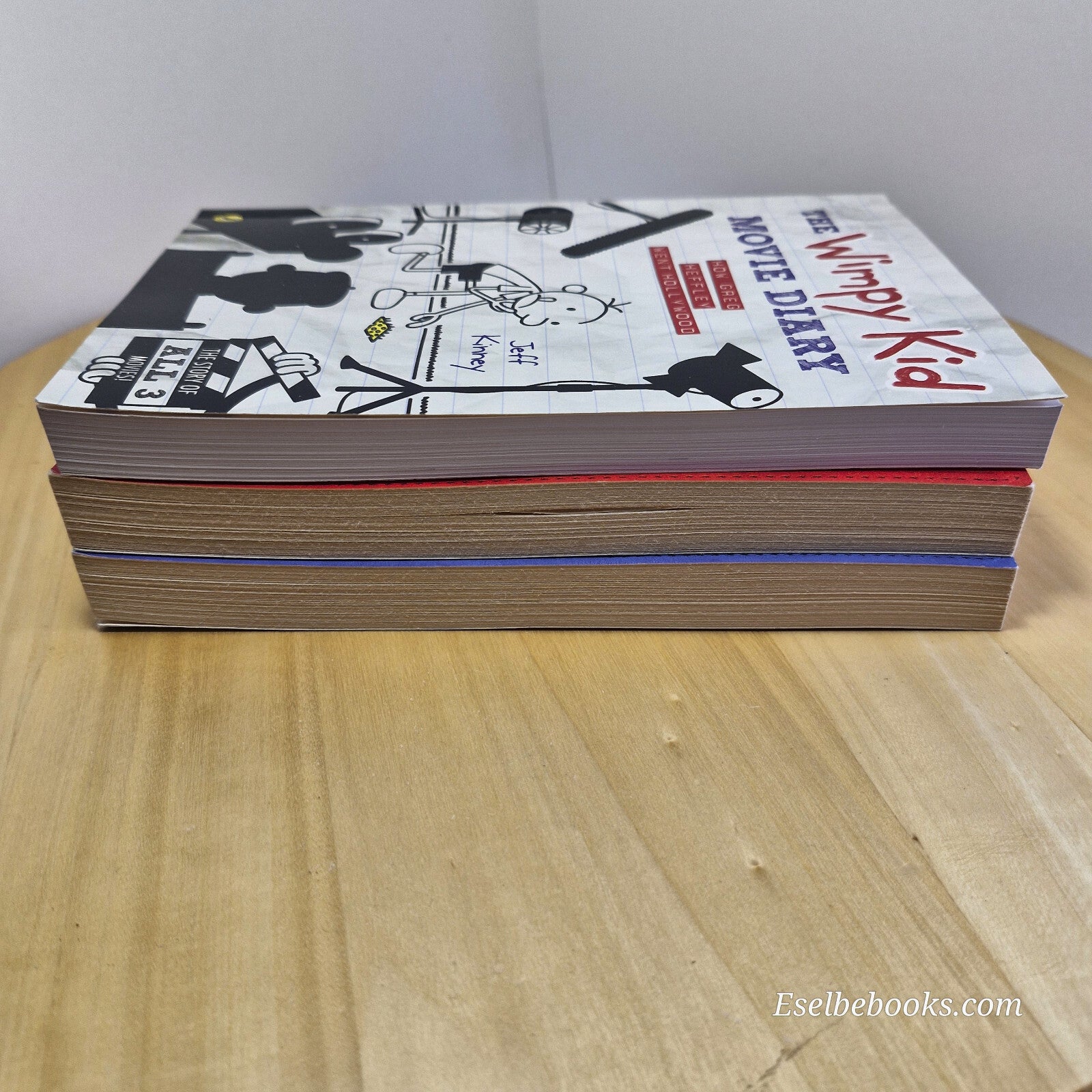 Diary of a wimpy kid books 1 and 2 plus The wimpy kid movie diary - paperbacks