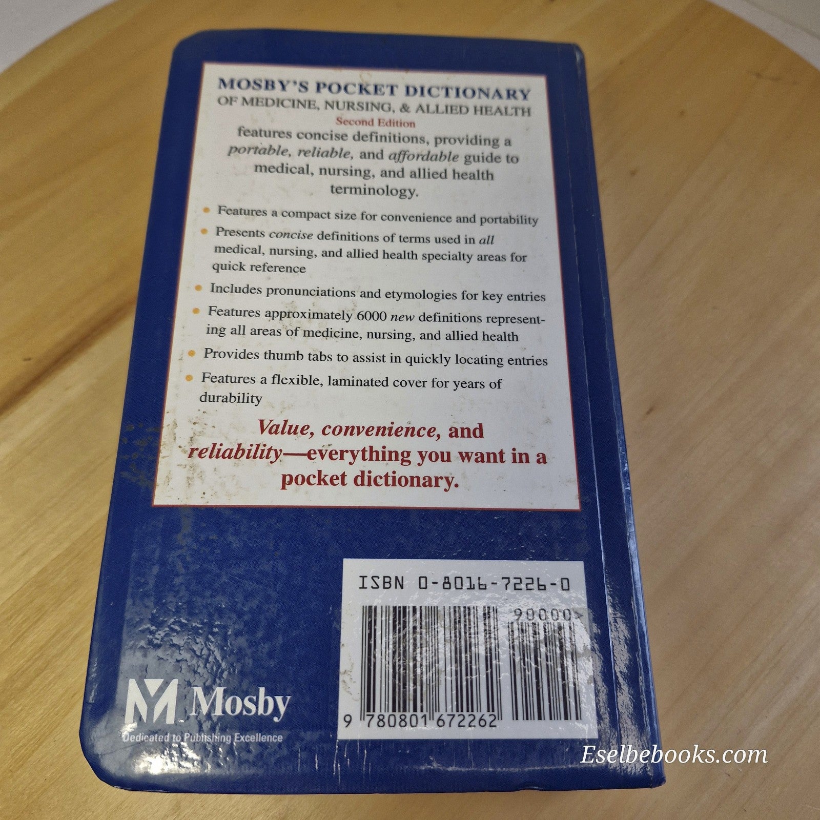 Mosby's Pocket Dictionary of Medicine, Nursing, & Allied Health by Mosby 2nd Ed