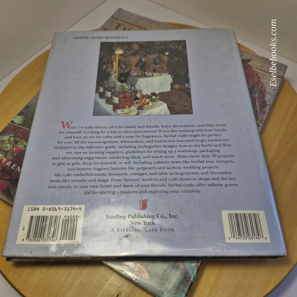 3 books - herbal wreaths/herbal crafts - how to guides - hardbacks