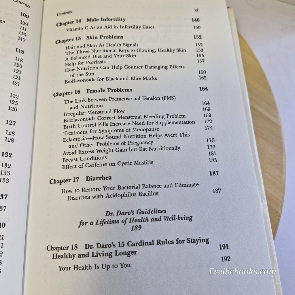 Dr. Daro's Nutrition Prescriptions for Your Common Health Problems - hardback