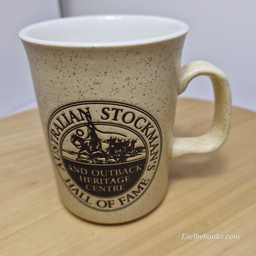 Sandalwood collectible ceramic mug - Longreach - outback Queensland