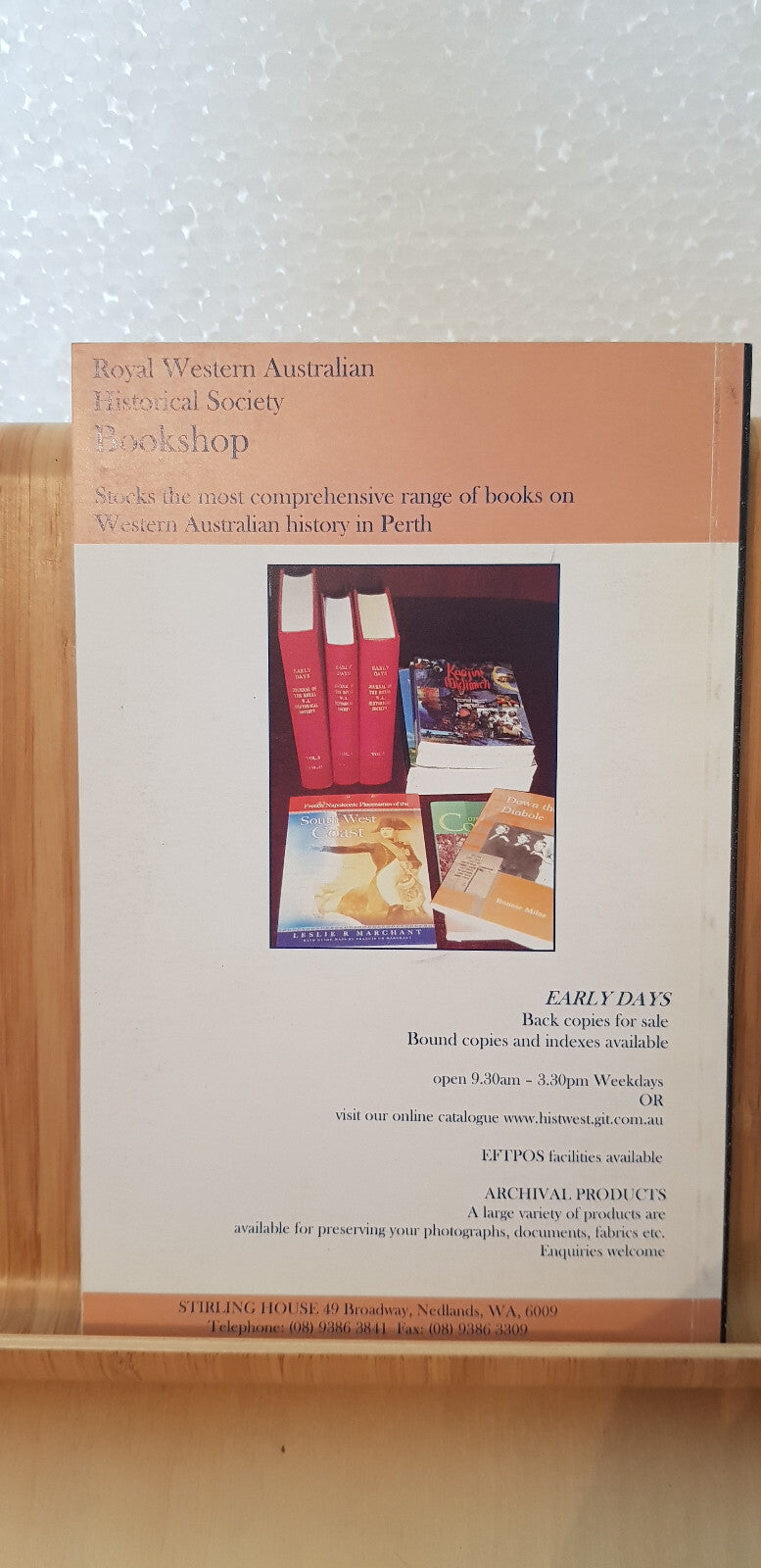 Early Days Volume 12 Part 3 Perth 2003 - journal of The Royal Western Austral...
