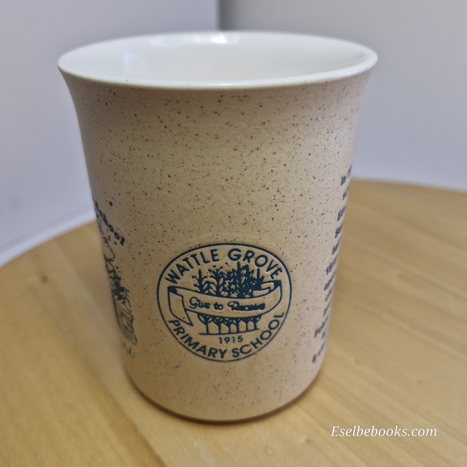 Sandalwood collectible ceramic mug  Wattle Grove Primary School 90th anniversary