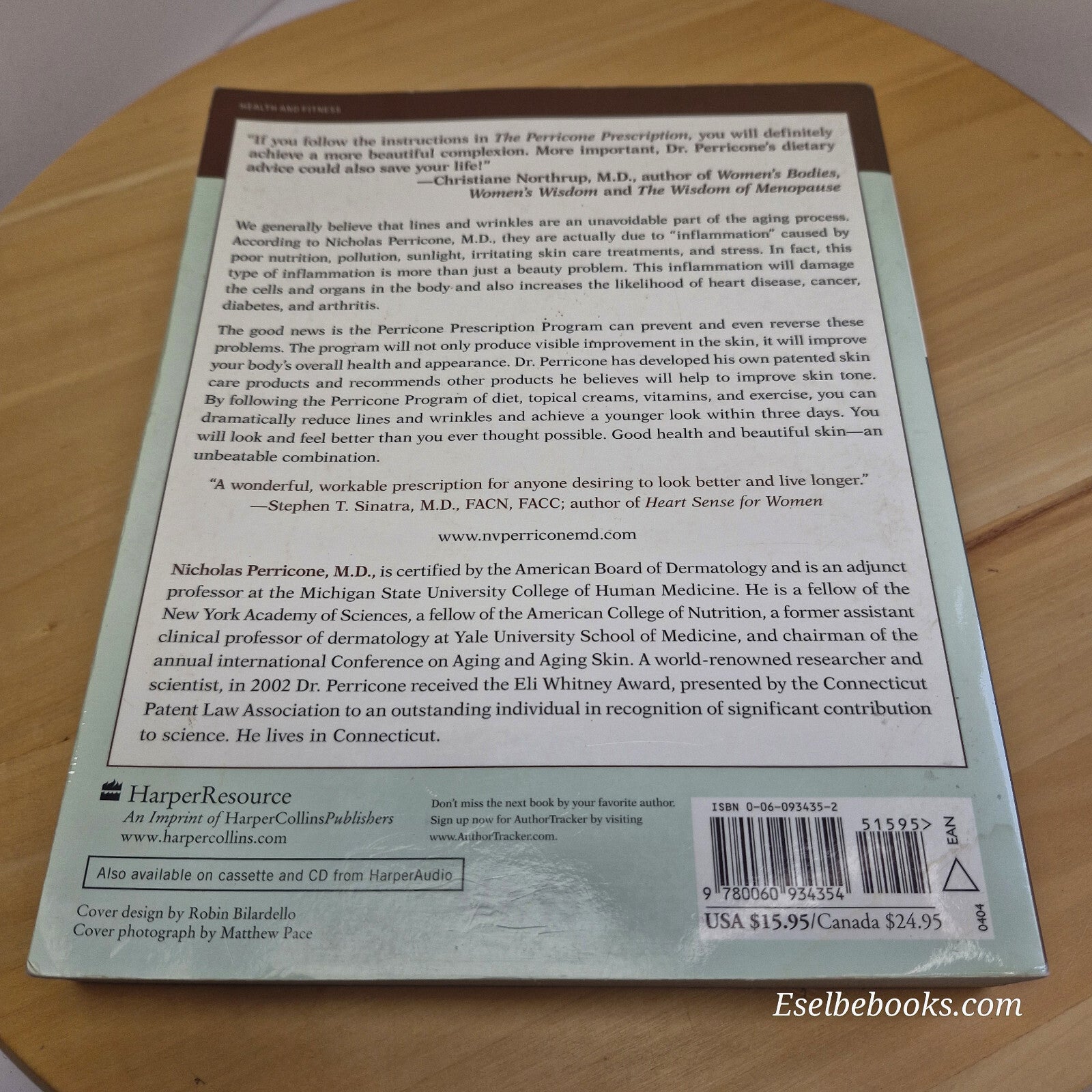 The Perricone Prescription A Physician's 28-Day Program for Total Body and Fa...