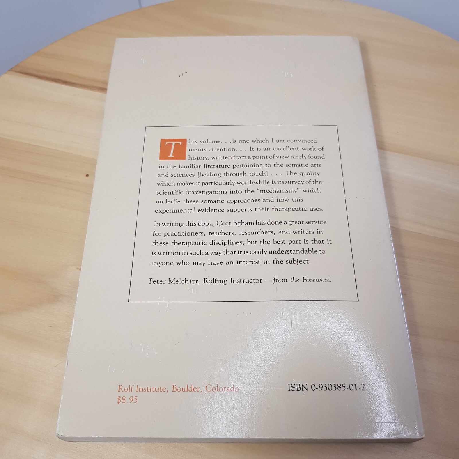 Health: Healing Through Touch By Professor John Cottingham · 1987 - paperback