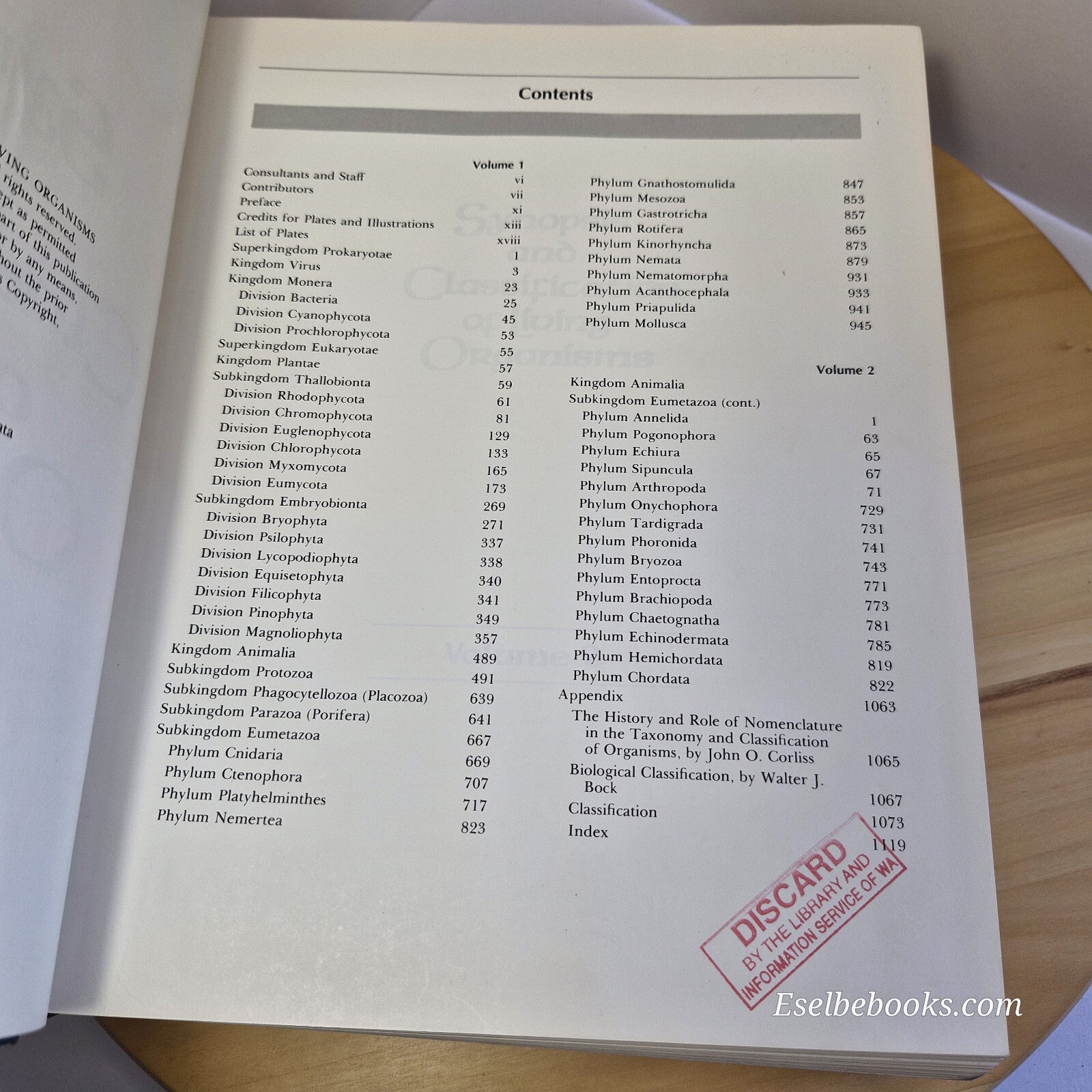 Health: Synopsis and Classification of Living Organisms Volume 1 & 2 by Sybil...