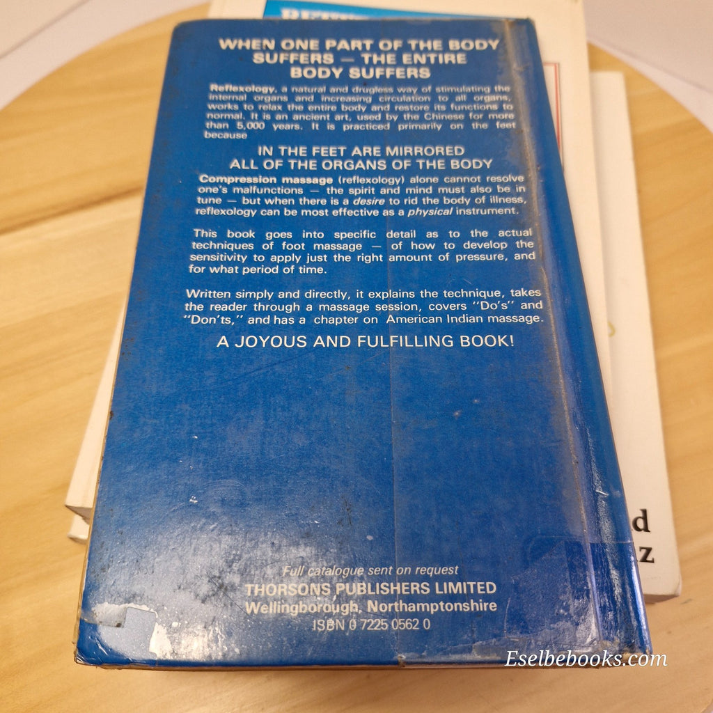 5 guide books about foot reflexology - hardback/paperbacks