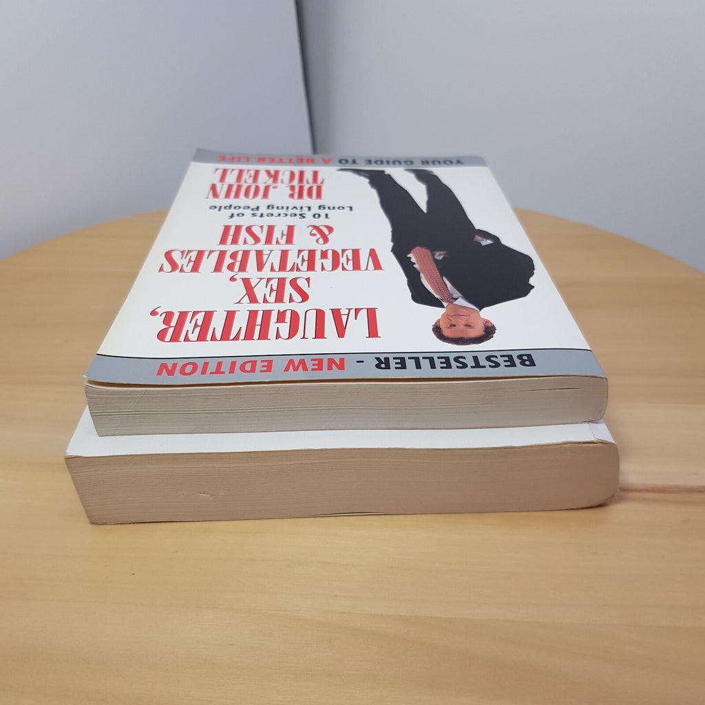 2 x paperbacks - Bolder by Carl Honore & Laughter, sex, vegetables & fish - h...