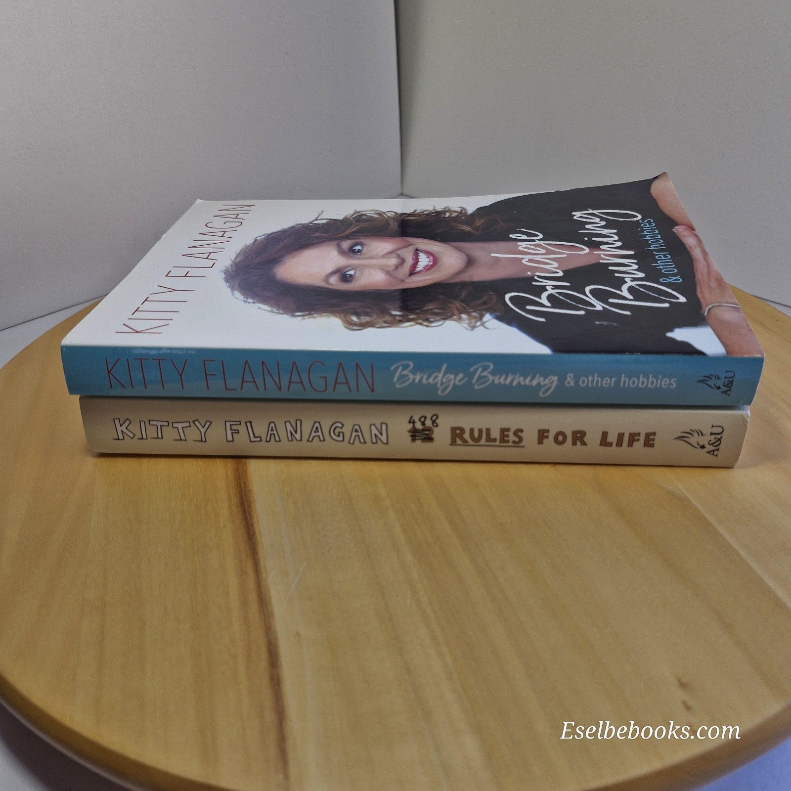 Kitty Flanagan Bundle  488 Rules for Life and Bridge Burning - paperbacks