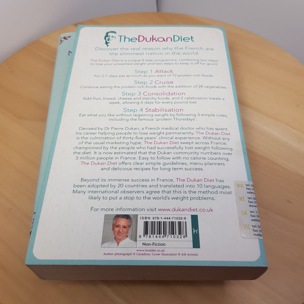 Bundle x 2 french weight loss books - The Dukan Diet & Women, work and the ar...