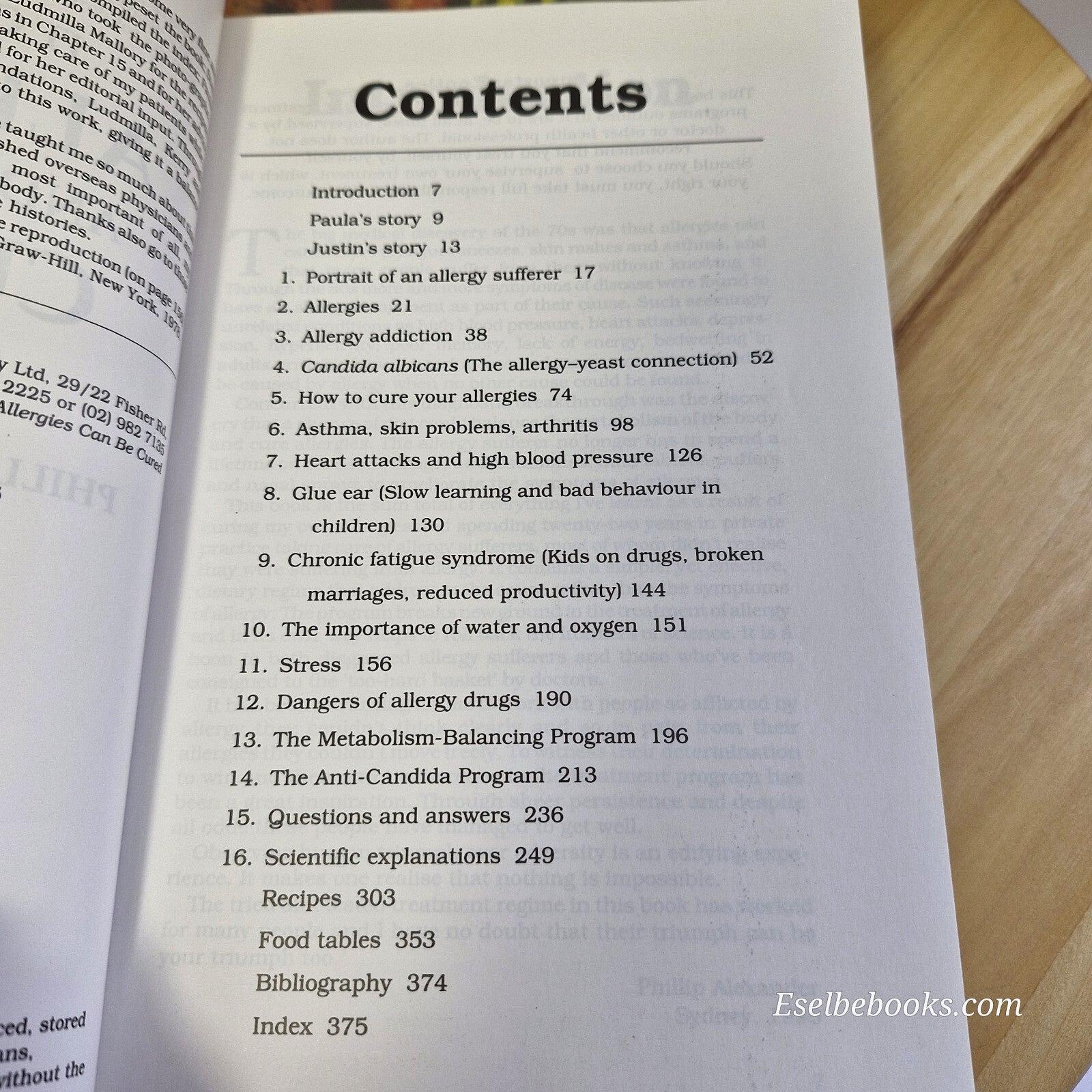 Health: 4 books about allergies and how to identify them - hardback/paperbacks