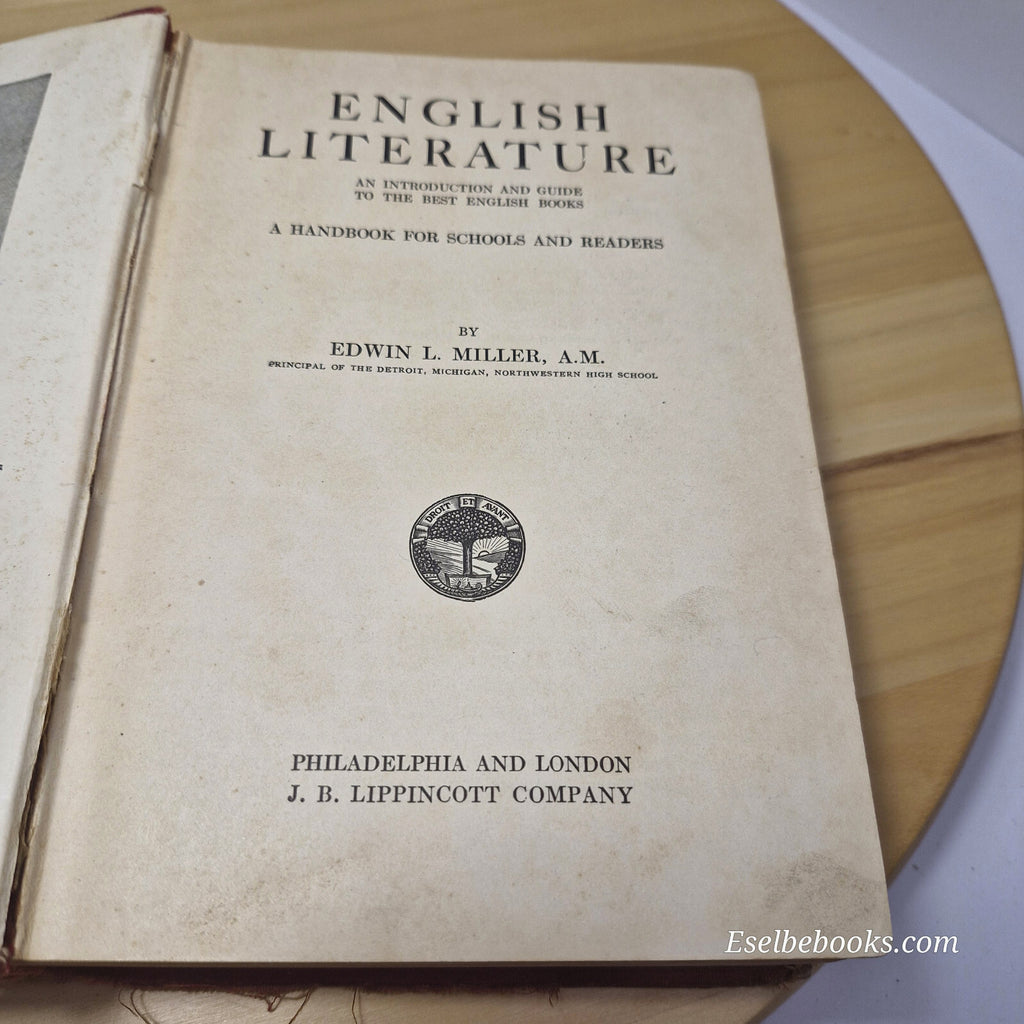 English literature - an introduction and guide to the best English books - vi...