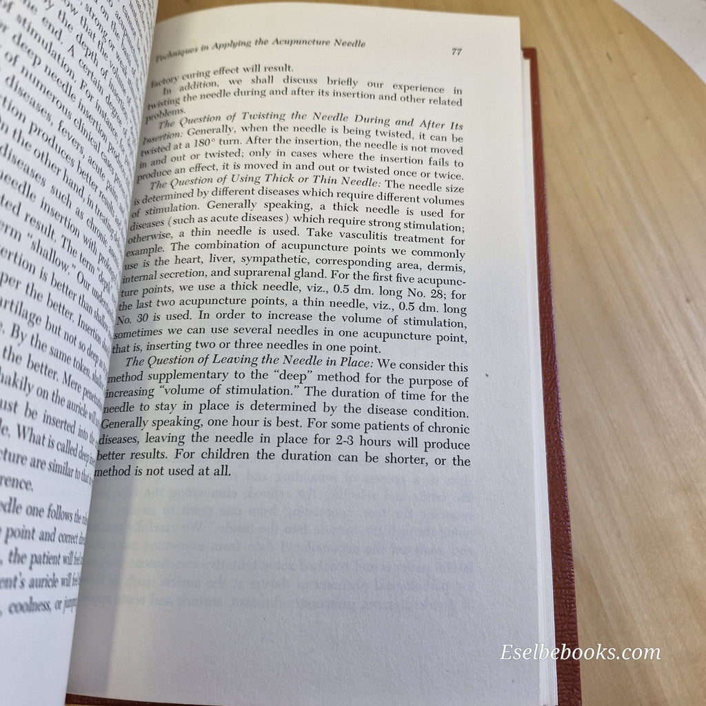 Ear Acupuncture, A Chinese Medical Report by Helena L. Huang 1974 - hardback