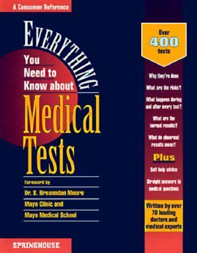 Health: Everything You Need to Know about Medical Tests 1996 - hardback
