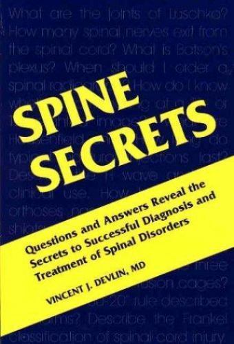 Spine Secrets By Vincent J. Devlin · 2003 - paperback